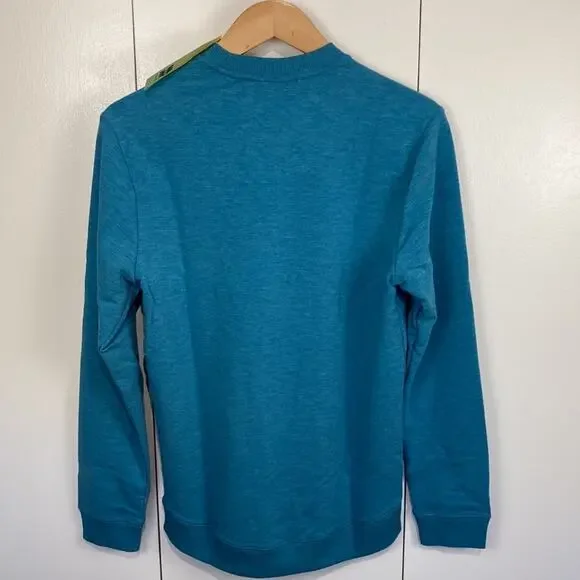 All In Motion Woman's Turquoise Sweatshirt Size Small Crew Neck - Picture 5 of 7